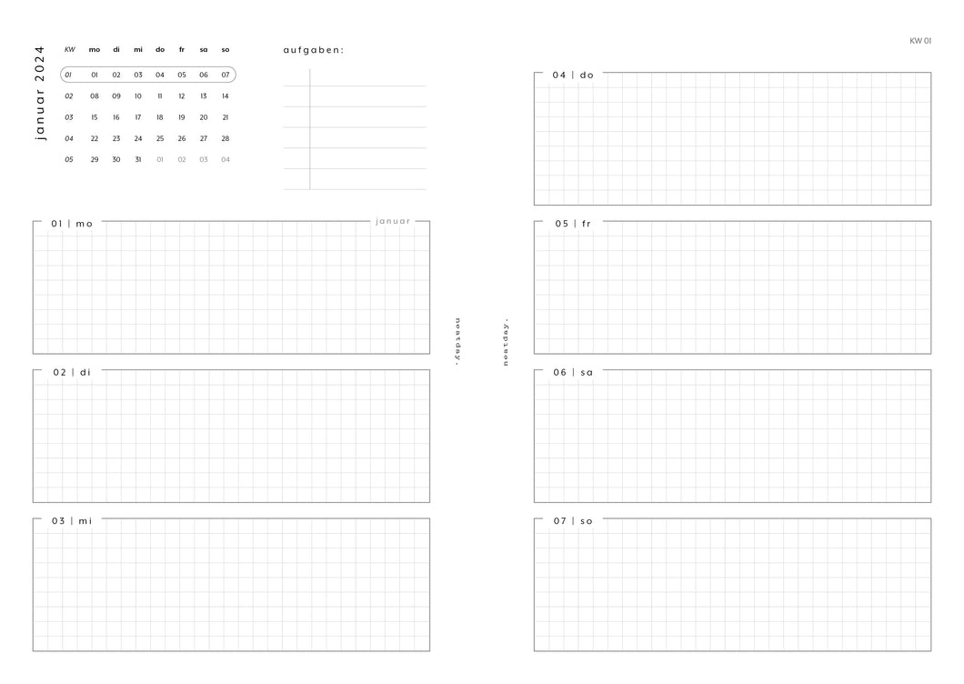 2024 weekly 1w2p - no.03 | Printable