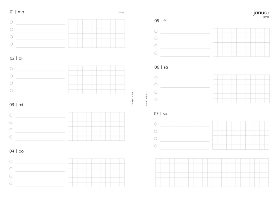 2024 weekly 1w2p - no.04 | Insert DIN A5