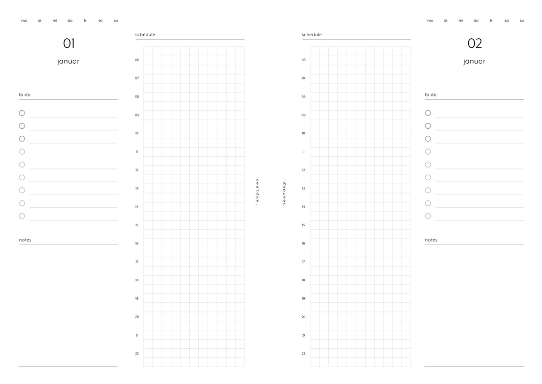 2025 daily flexible Q1-4 - no.06 | Insert DIN A5