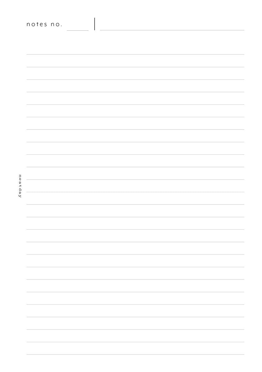 Notes Headline | Insert DIN A5 – neatday paper by Elisabeth Hennl