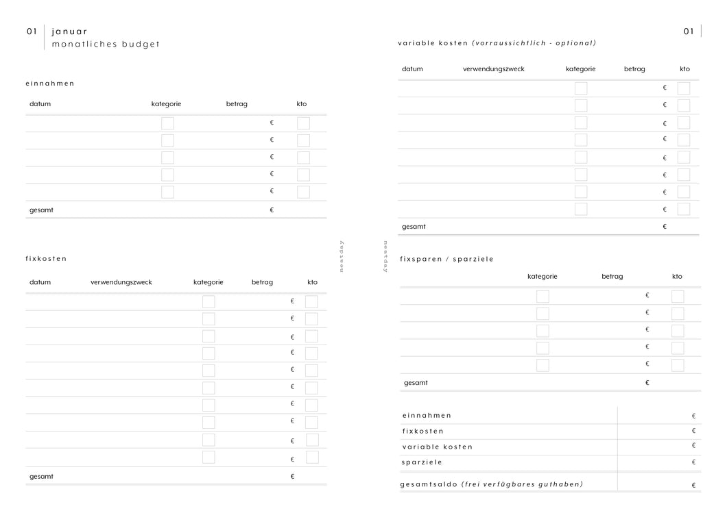 Finanzen | Insert DIN A5