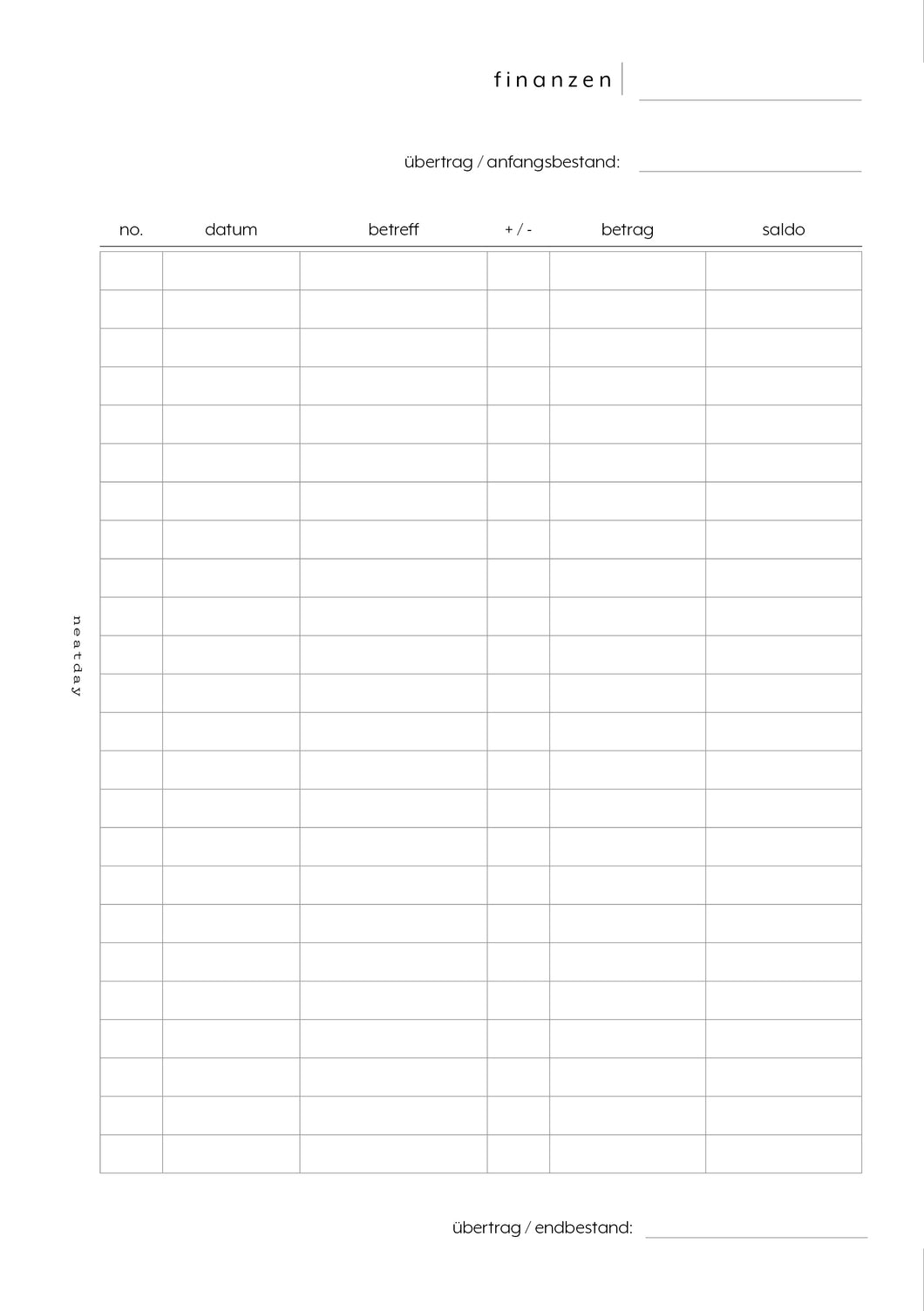 Expense Tracker - no.202 | Printable