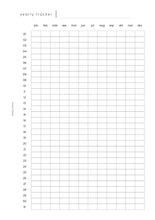 Laden Sie das Bild in den Galerie-Viewer, Yearly Tracker - no.207 | Printable
